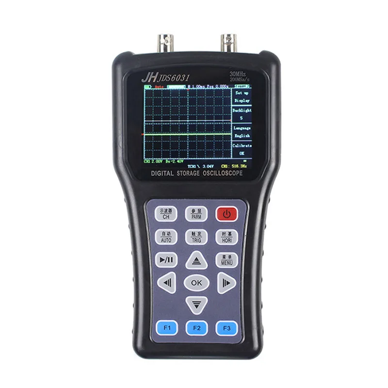 JDS6031 Ручной осциллограф 1CH 30 м 200MSa/S с USB зарядное устройство зонд кабель набор осциллограф