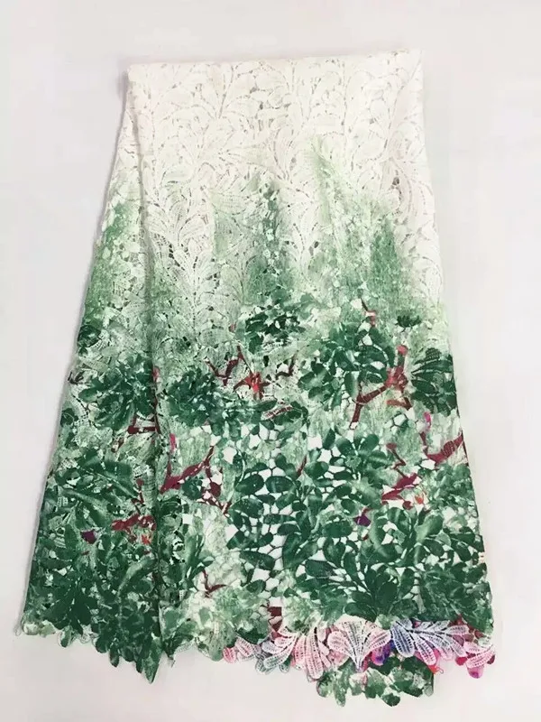 5 Yards/pc Hot sale light pink leaves pattern milk silk lace fabric and prints red flower french for dress RM3-7 | Дом и сад