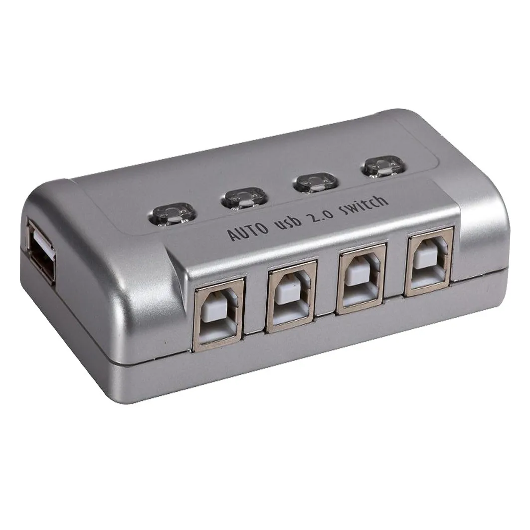 4 порта Авто USB 2 0 переключатель пластик автоматический Принтер устройство обмена