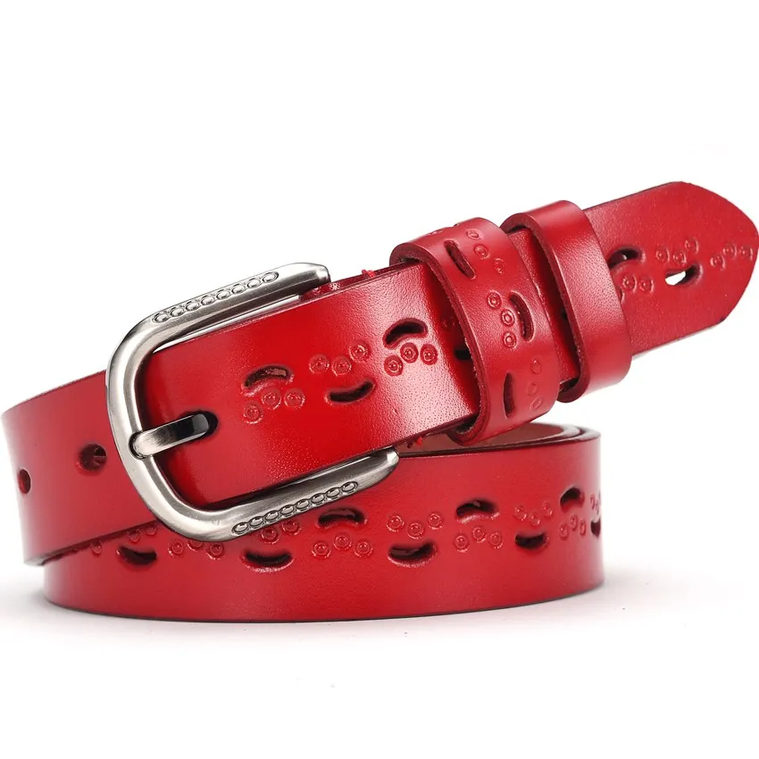 Женский кожаный ремень Ceinture femmes кожаный ремень для мужчин модный женский пояс Горячая распродажа! Дизайнерские женские ремни с пряжкой - Цвет: Красный