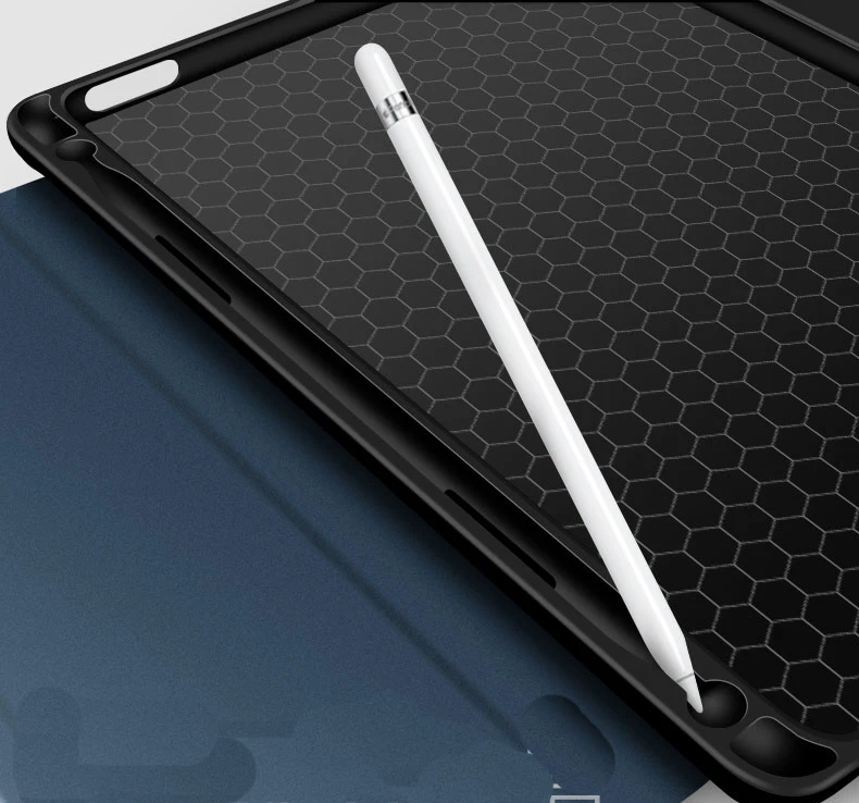 Магнитный умный чехол для iPad Mini 4 с держателем карандашей мягкий силиконовый ipad