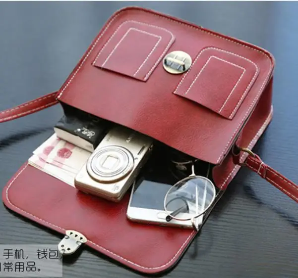 Винтажная маленькая сумка-мессенджер из искусственной кожи для женщин 2019 модная