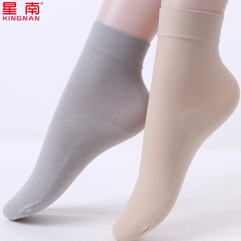 Новинка весна-лето супер тонкие шелковые носки короткие сексуальные однотонные |