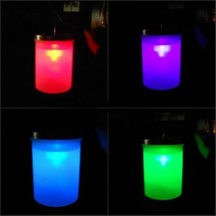 Солнечный Мощность висит цилиндрические Фонари светодиодный Ландшафтный