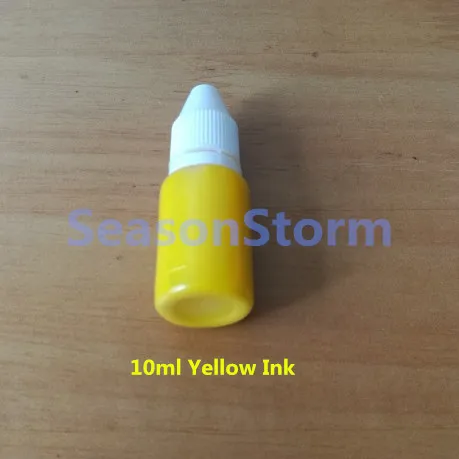 Yellow Stamp Ink 6 шт./компл. Алиса в стране чудес штамп DIY Самостоятельная Заправка чернилами светочувствительное уплотнение без ручки Забавный планировщик для скрапбукинга штампов - Цвет: Yellow Stamp Ink