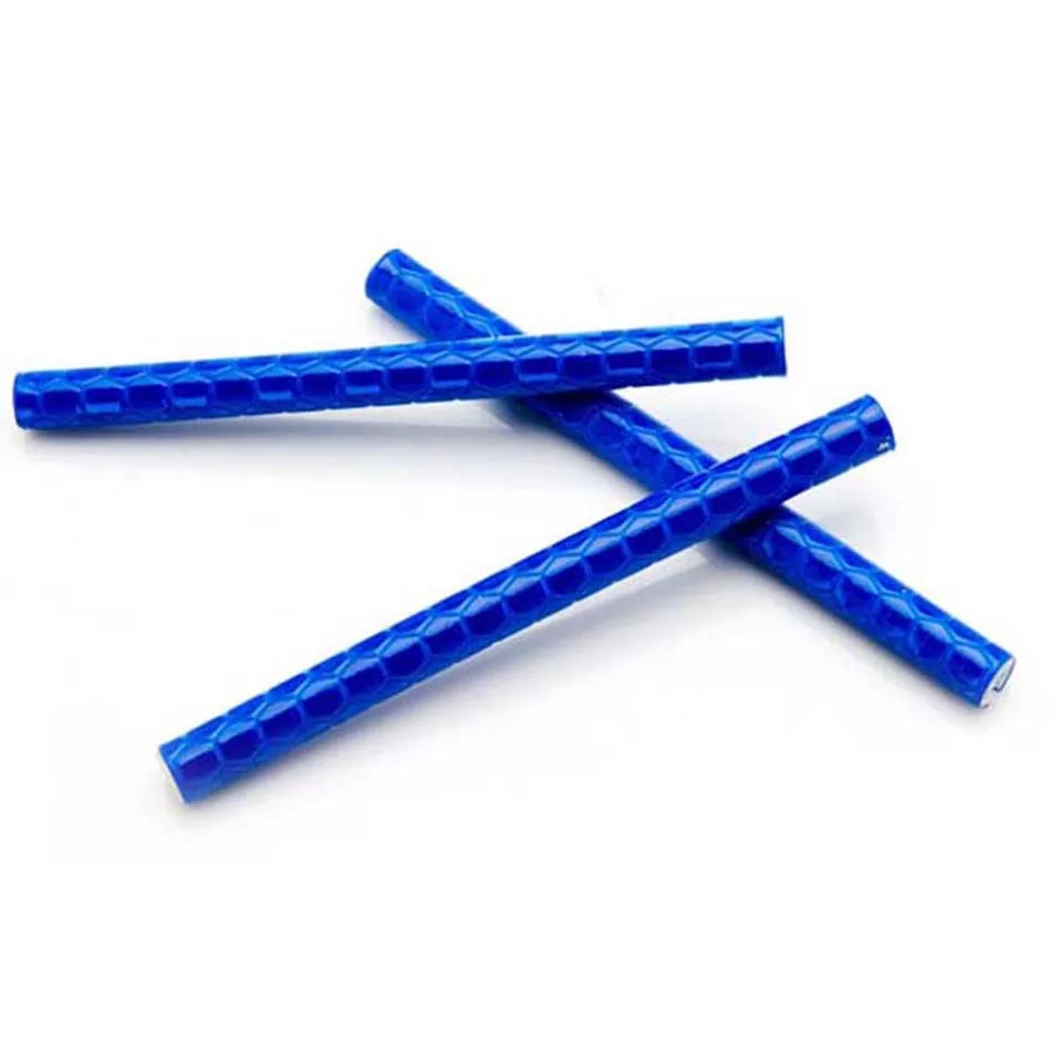 Blue 12 шт. велосипедный горный велосипед для обода колеса крепление клип Предупреждение световая полоса отражатель светоотражающий Открытый 78 мм - Цвет: Blue