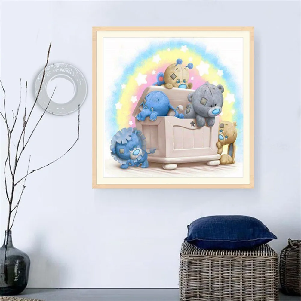 5D алмаз Тедди картина c медведем Стразы Алмазная краска вышивка крестом Гостиная