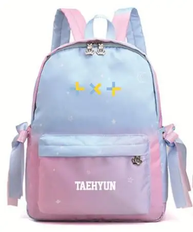 Рюкзак kpop TXT с синим градиентом школьный рюкзак для девочек подростков TOMORROW X TOGETHER