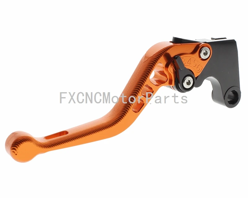 CNC 3D Короткие Сцепные Рычаги Тормоза Orange Мотоцикл Частей Алюминиевого Сплава Для