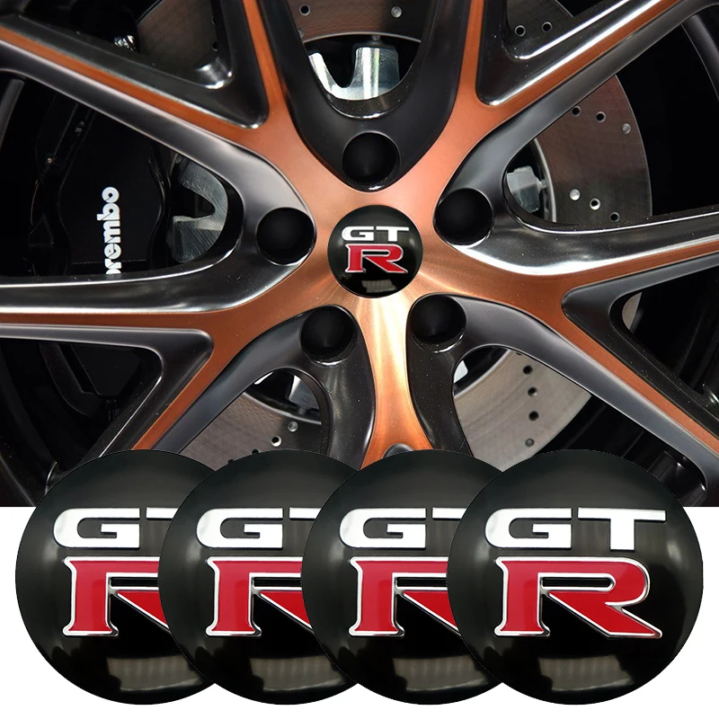 56 мм автомобилей GTR Ступица колеса центр Caps Эмблема Стайлинг Стикеры для Nissan R32 R35