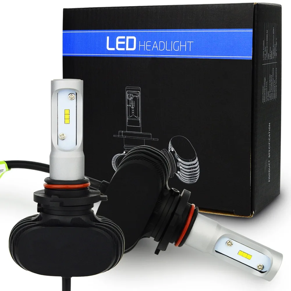 H8 H9 H11 светодиодные лампы фар автомобиля Hi-H4 Lo луч H7 9005/HB3 9006/HB4 Conversion Kit 50 W 8000lm CSP чипов 6500 K авто фары