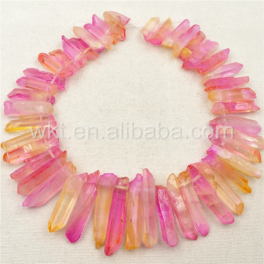 Оптовая продажа новый цвет кристалл Aura Кварцевая нить для ювелирного дизайна