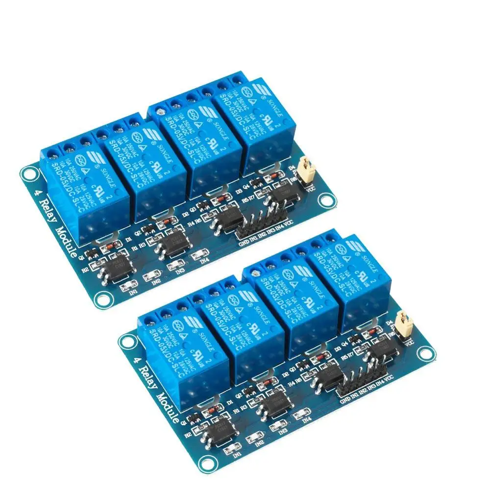 4 канала DC 5 В релейный модуль с оптомуфтой для Arduino UNO R3 MEGA 2560 1280 DSP ARM PIC AVR STM32 Raspberry