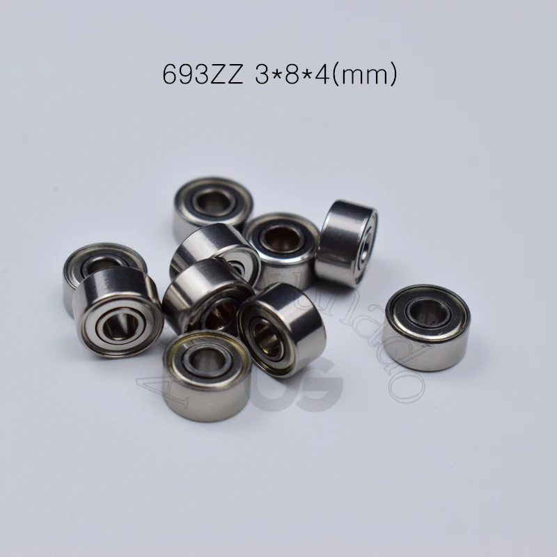 693ZZ 3*8*4 (мм) 10 шт. металлический подшипник Герметичный Бесплатная доставка ABEC 5