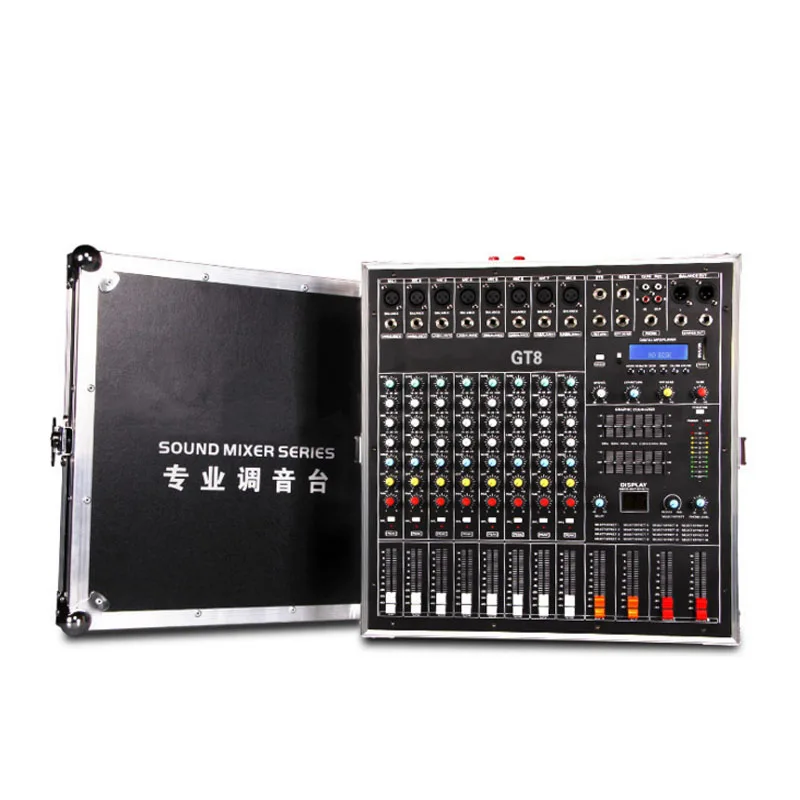500W+500W Stage performance with amplifier mixer air box one machine GT8 | Электроника