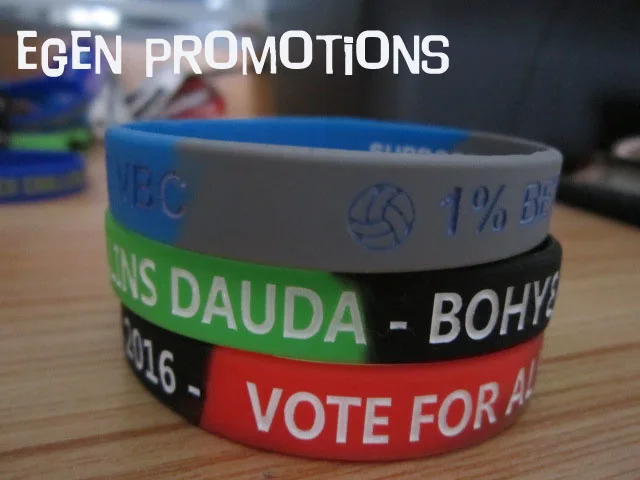 500 шт. силиконовые браслеты на заказ подарки для событий искусственные