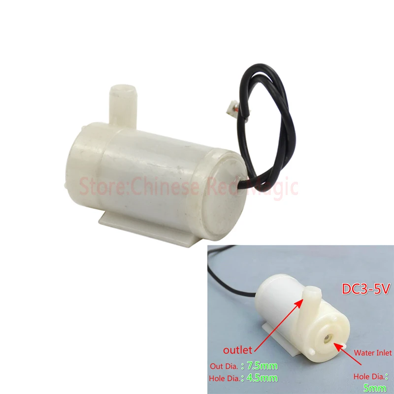 1 шт. беззвучный погружной насос водяной постоянного тока 3V 5V для ПК водяное