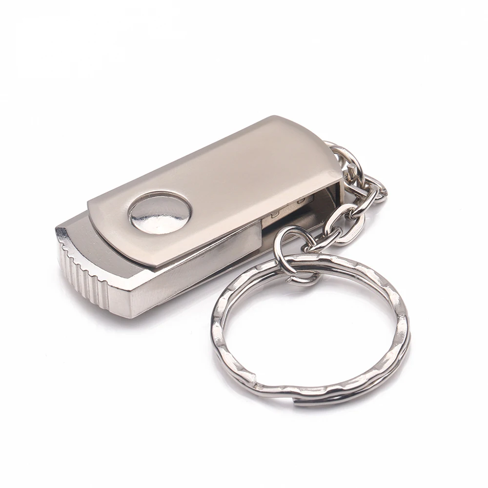 

Металлический поворотный USB флеш-накопитель USB 2.0 32 ГБ, карта памяти, U-диск с флэш-картой, брелок, высокоскоростной накопитель для ПК/ноутбука