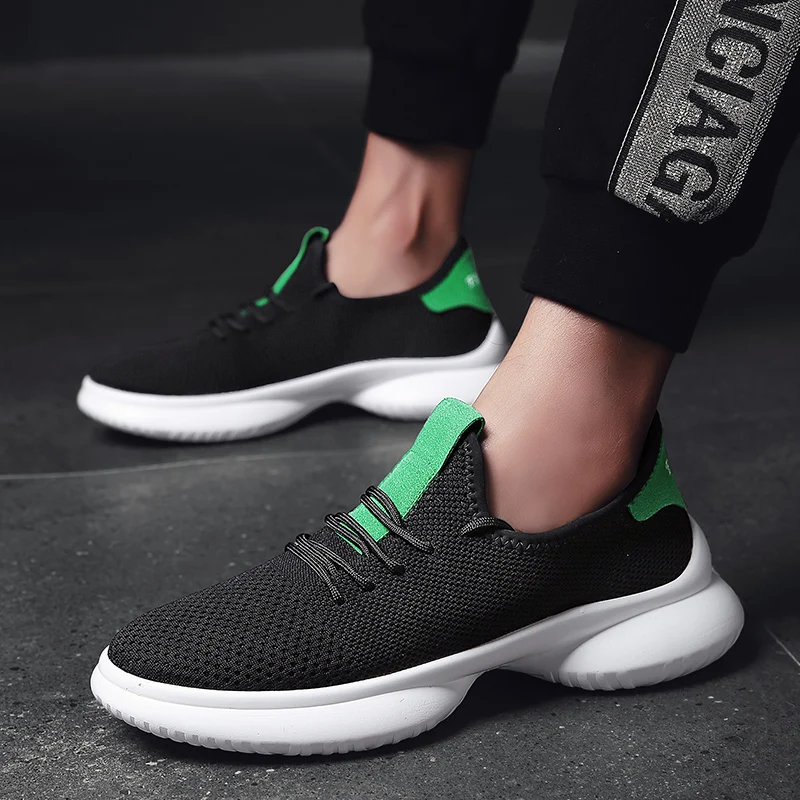 LAOCHRA Men Future Style Fashion Sneakers Lace-up Casual Shoes Breathable Air Mesh Flats For Males 2018 New Arrival | Обувь