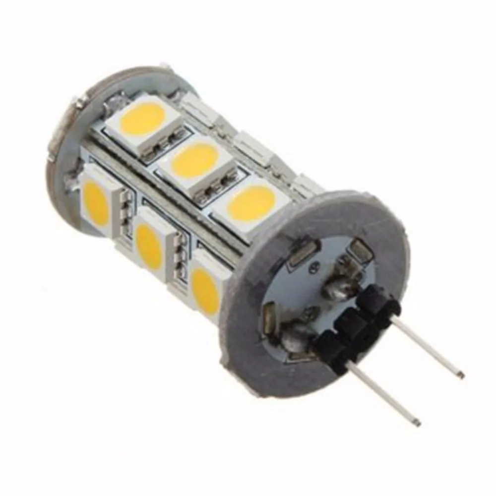 G4 светодиодный светильник DC12V Холодный/теплый белый 360 градусов Би-pin Огни 5050SMD 18