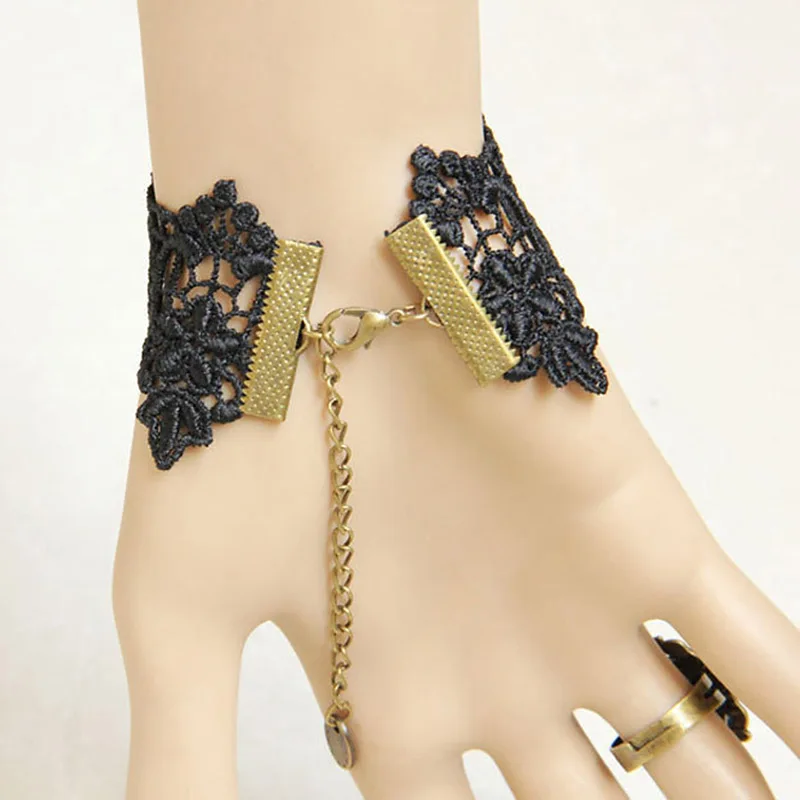 Регулируемое кольцо и браслет ручной работы в готическом стиле|ring and bracelet set|fashion