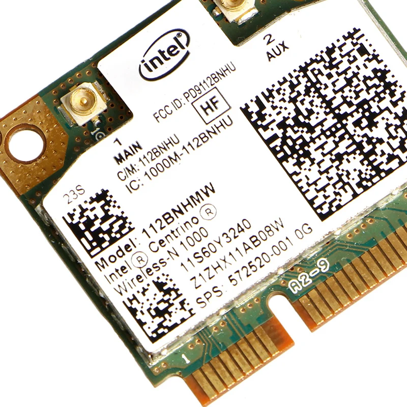 Мини Wi Fi карта Intel Centrino Wireless N 1000 802 11 b/g/n 112BNHMW половина PCI E C26|intel centrino wireless-n 1000|wifi