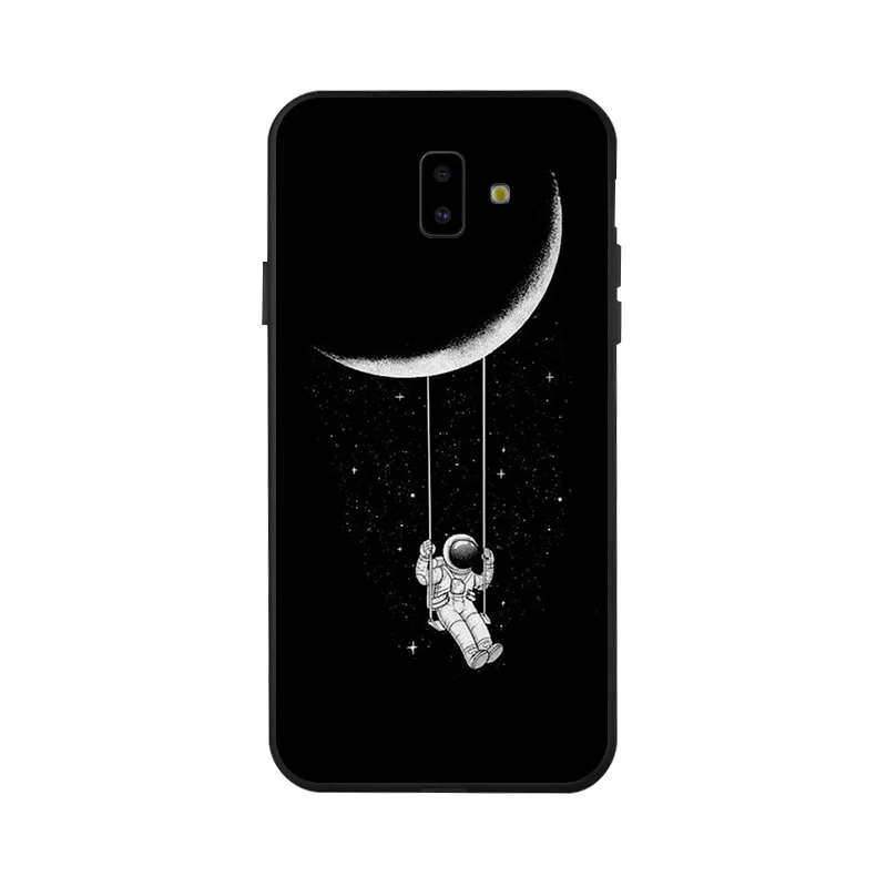 Чехол для samsung Galaxy J4 J6 плюс чехол s модный силиконовый черный чехол для samsung A7 J6 J4 J8 крышка бампера