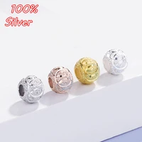 s925 sterling silver color 8mm fashion charm beads shop gold plated loose beads diy jewelry accessories wholesale
