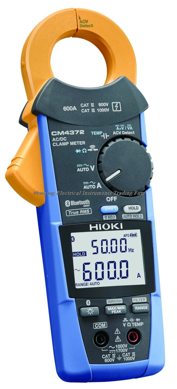 Быстрое прибытие HIOKI CM4372-20 AC/DC Клещи со встроенной Bluetooth беспроводной технологией True RMS 600 A AC/DC клещи