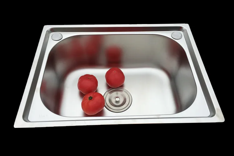 Одноместная раковина кухонная из нержавеющей стали толщиной 304 одноместная для
