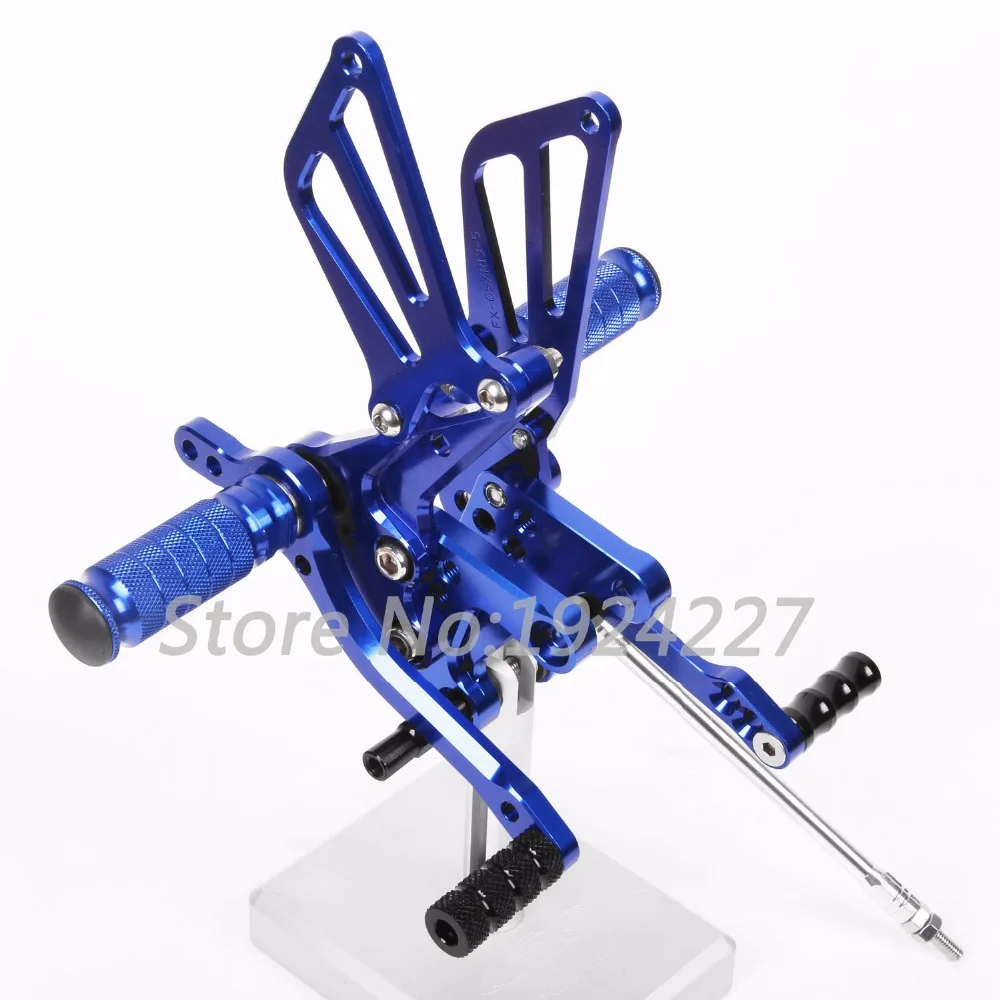 8 видов цветов CNC Rearsets для Suzuki GSXR 750 1996 2005 задний комплект мотоциклетные