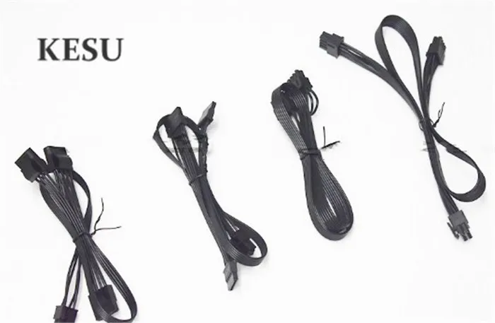 Модульный кабель питания PCI-E двойной 8pin(6 + 2) /pcie 6 2Pin/SATA 15pin /IDE 4pin для Tt Smart SE 530 Вт 630 730