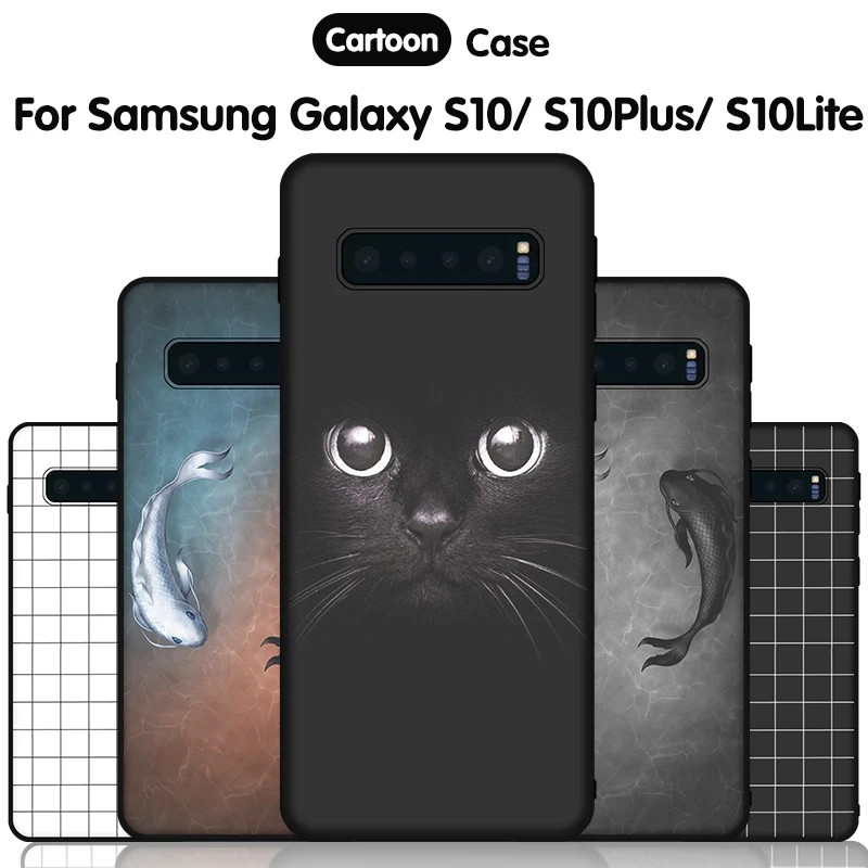 JURCHEN чехлы для телефонов Samsung Galaxy S10 чехол Plus силиконовый мягкий Lite чехол|Бамперы| |