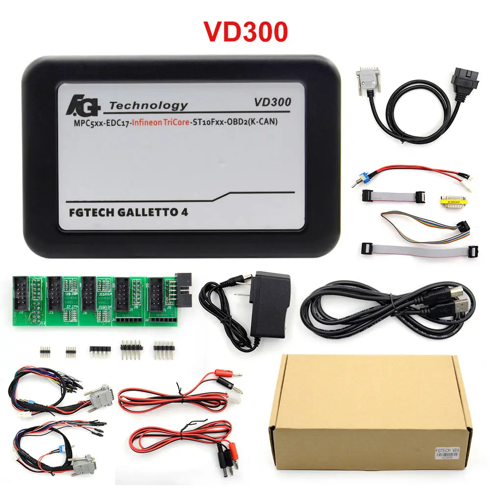 VD300 Fgtech V54 0475 Galetto 4 Master ECU чип-тюнинг инструмент FG Tech v54 BDM-TriCore OBD Поддержка Функция BDM - Цвет: VD300