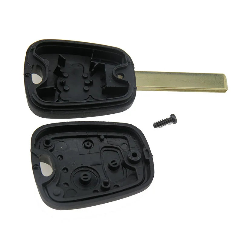 Пустой чехол для автомобильного ключа с 2 кнопками Peugeot 307 607 207 Citroen C1 C3