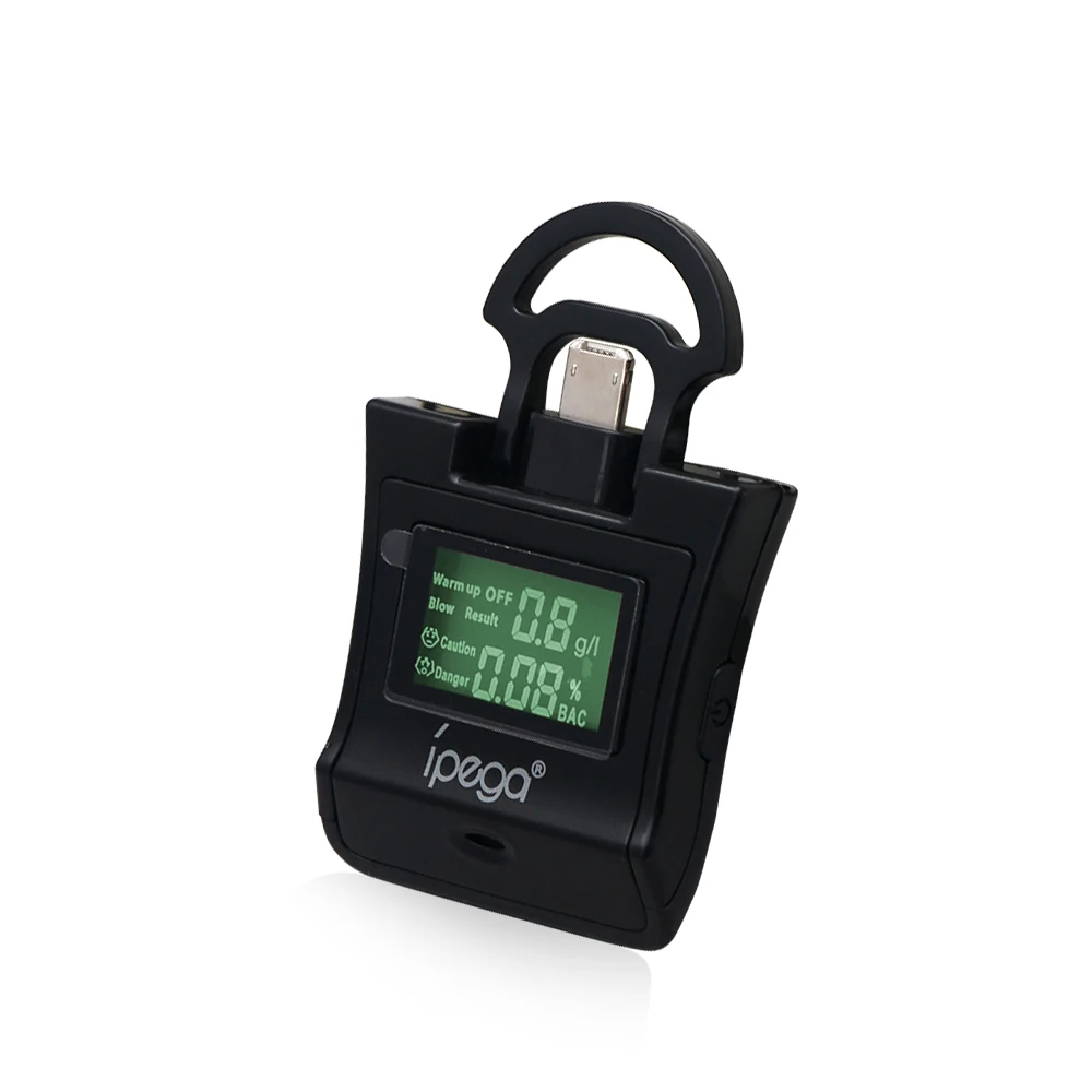 IPega ЖК цифровой алкотестер дыхания анализатор портативный для iPhone 5 6 7 iPad 4 и Android
