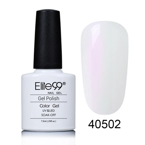 40502 Elite99 79 цветов УФ гель лак для ногтей Гель-лак долговечный замачиваемый Светодиодный УФ-гель цветной горячий гель для ногтей 7,3 мл/уп. инструмент для дизайна ногтей - Цвет: 40502