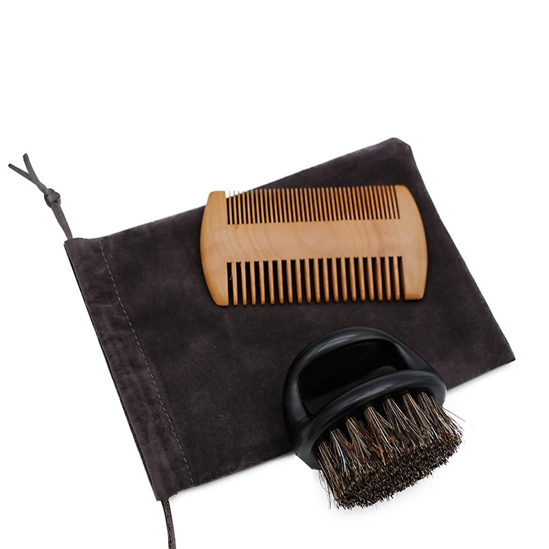 2 шт. портативная расческа для бритья щетка бороды двухсторонняя Расческа