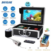 bonlor 10 color monitor 1000tvl wifi underwater fishing camera fish finder 5 mobile phone viewing for video record take photo