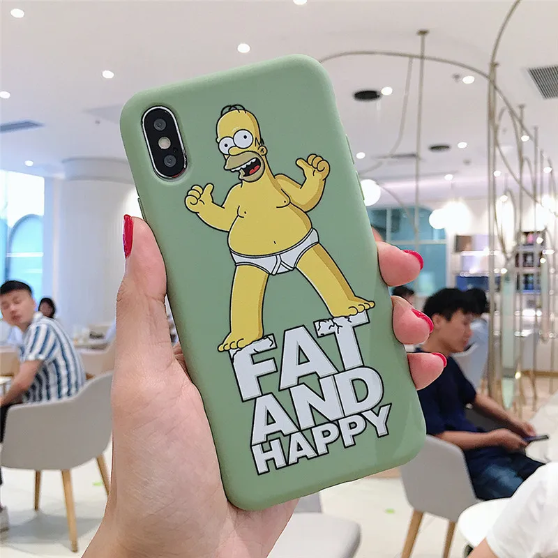 GYKZ чехол для телефона с мультипликационным принтом Homer J. Simpsons для iPhone XS MAX XR X 11 Pro 7 8 6 6s Plus, мягкая силиконовая тонкая задняя крышка, чехлы