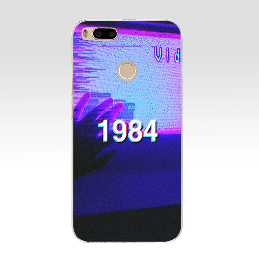 129SD эстетика vaporwave Мягкий Силиконовый ТПУ чехол для телефона для xiaomi redmi 4A 4X note 4 4x mi A1 A2 lite