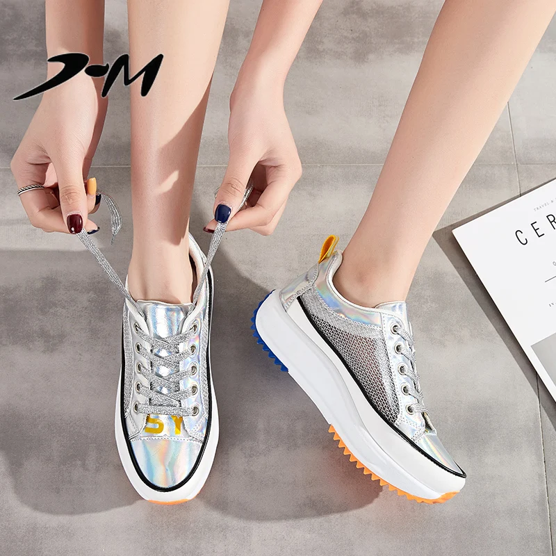 Женская Белая обувь Брендовая Zapatos Dorados Para Mujer Роскошная на танкетке для женщин