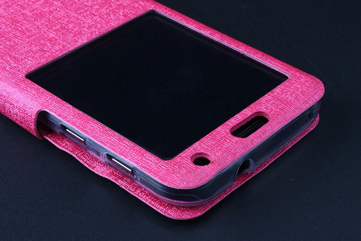 With view window ! Original Flip Leather case Back Cover with button and holder for ZOPO ZP999 Android Phone |