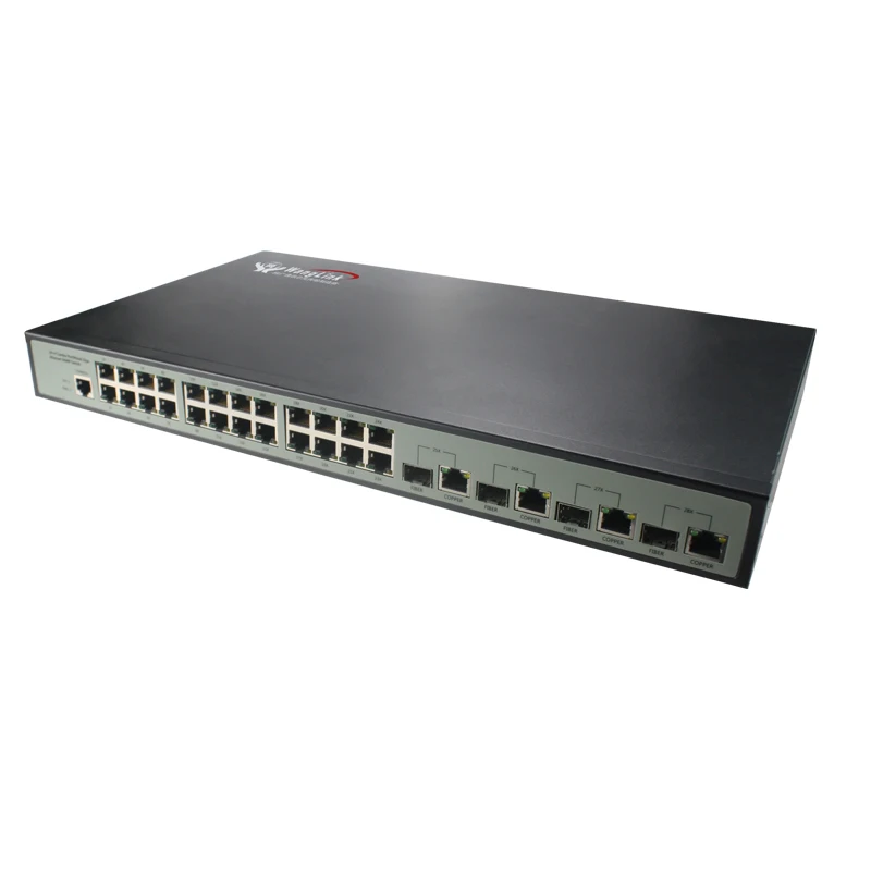 24port  ethernet switch 4 port SFP Gigabit  24 Port RJ45 10/100/1000M network switch   1ps