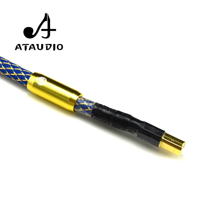 ATAUDIO посеребренный G5 Hifi usb кабель высокого качества 6N OFC Type A B DAC USB для передачи