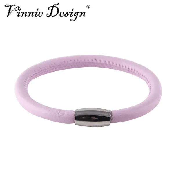 Vinnie дизайн Jewelry бесконечные ювелирные украшения браслет мятный Одноместный поворот пояса из натуральной кожи браслеты 20 см