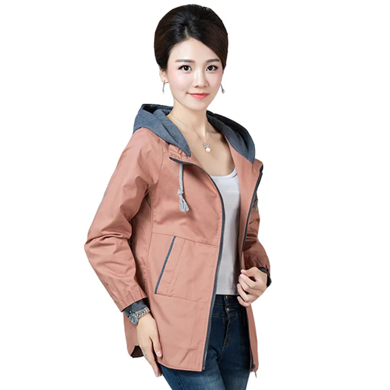 Женская короткая ветровка на молнии с капюшоном размеры до 4XL| |