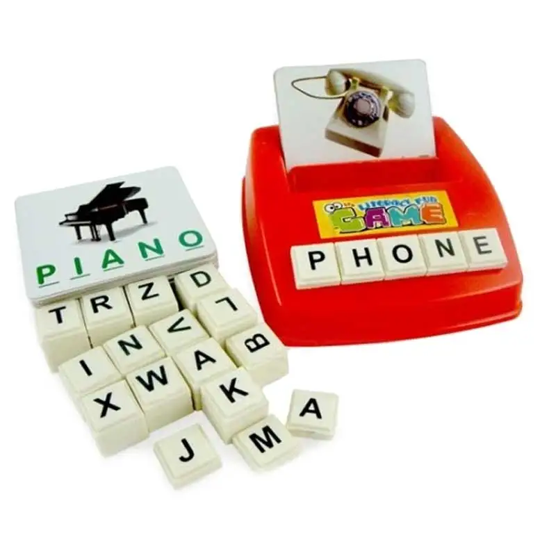 Детские Обучающие английские слова головоломка орфографическая игра фото флэш