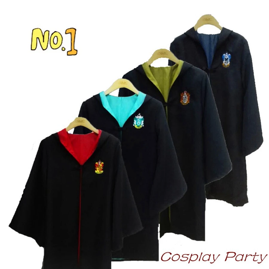 Action hp Quidditchs Colth Hogwart Robe плащ Гриффиндор слизеринс hp Harri Magic платье косплей костюм Одежда для сцены
