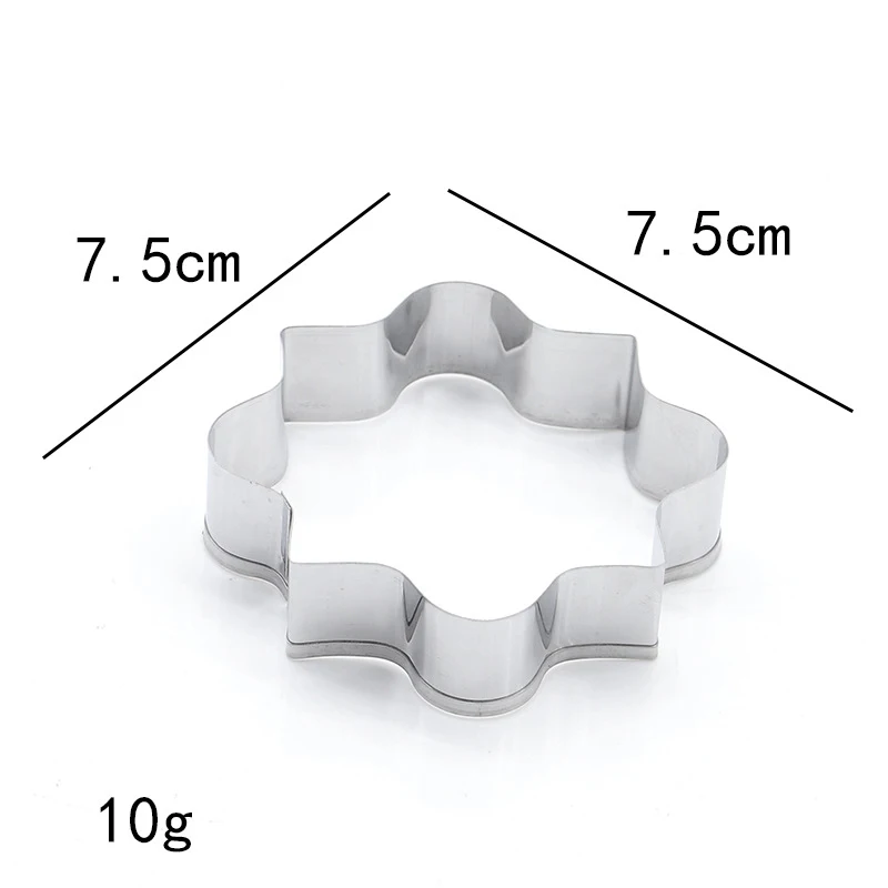 Резак для печенья из нержавеющей стали 3 вида стилей резки мастики|Инструменты